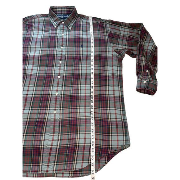 Vintage Ralph Lauren plaid button down shirt- L - Picture 5 of 6